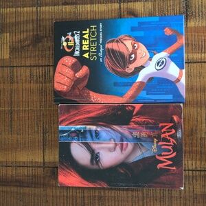 Mulan Disney book and Incredible 2 book.
